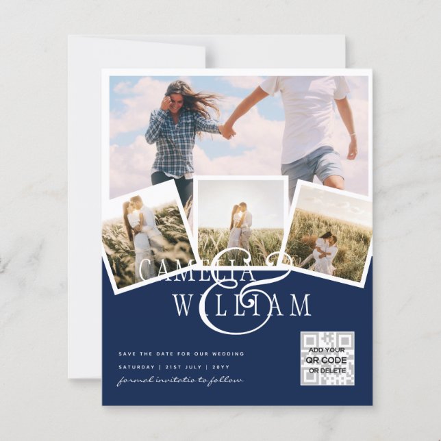 BUDGET PHOTO Save Dates INVITES - Mixed Colors (Front)