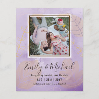 Budget Photo Save The Date Abstract Wedding