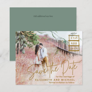 BUDGET PHOTO SAVE THE DATE - CHEAP Modern Simple