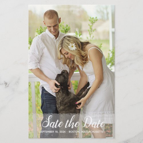 Budget Photo Save the Date Wedding Announcement Flyer