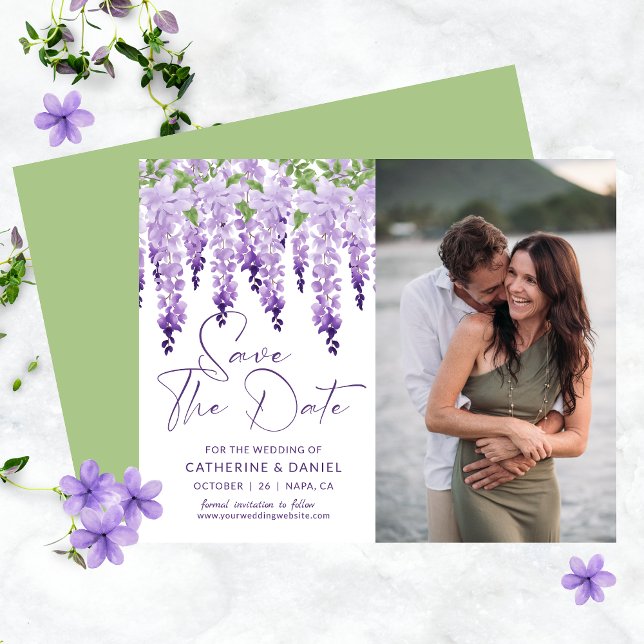 Budget Photo Save The Date Wisteria Wedding (Creator Uploaded)