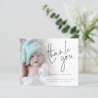 Budget Photo Script Thank You Birth Announcement