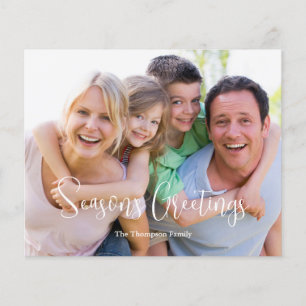 Budget Photo Season's Greetings Holiday Card