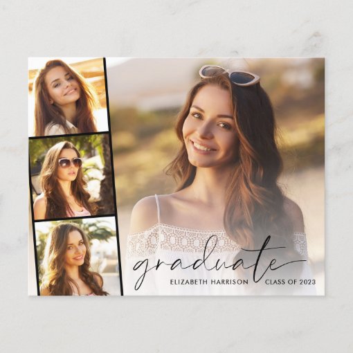 Budget Photo Strip Graduation Party Invitation | Zazzle