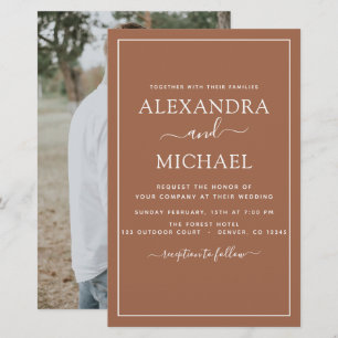 Budget Photo Terracotta Boho Wedding Simple