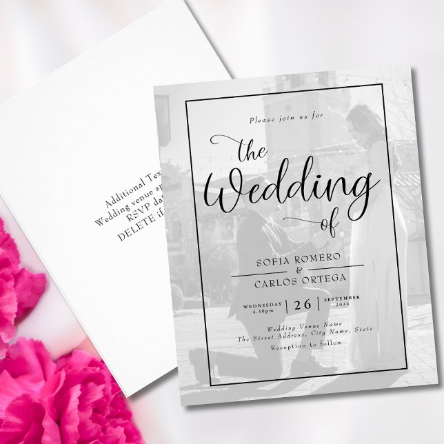 Budget Photo Wedding Invitation Flyer (Creator Uploaded)