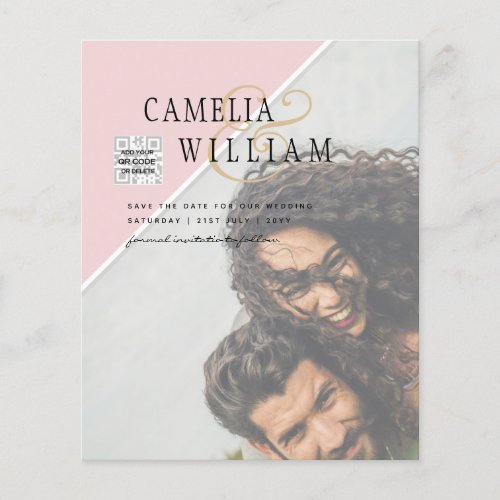 Budget Photo Wedding Invitation Mixed Colors Flyer