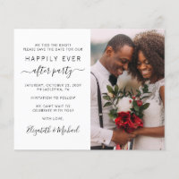 Budget Photo Wedding Reception Save the Date