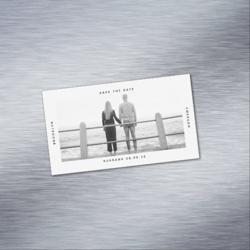 BUDGET Photo Wedding Save The Date Business Card Magnet