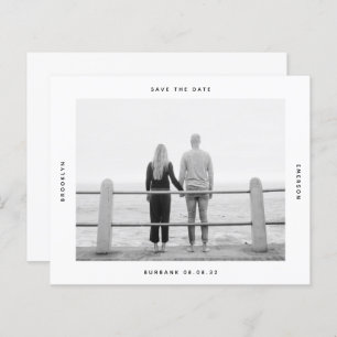 BUDGET Photo Wedding Save The Date Card
