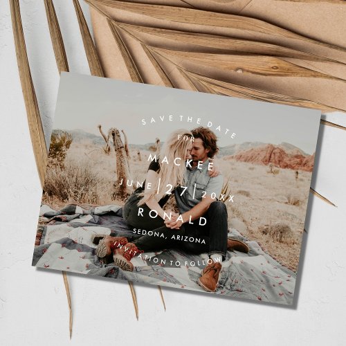 Budget Photo Wedding Save the Date Postcard