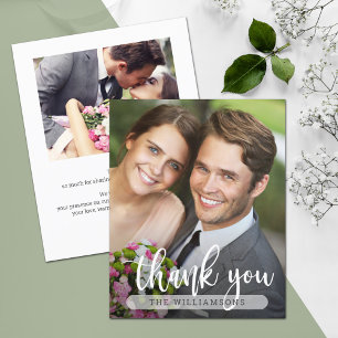 Budget Photo Wedding Thank You Card Flyer