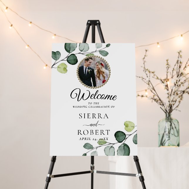 Budget Photo Wedding Welcome Foam Board (In Situ (Stand))