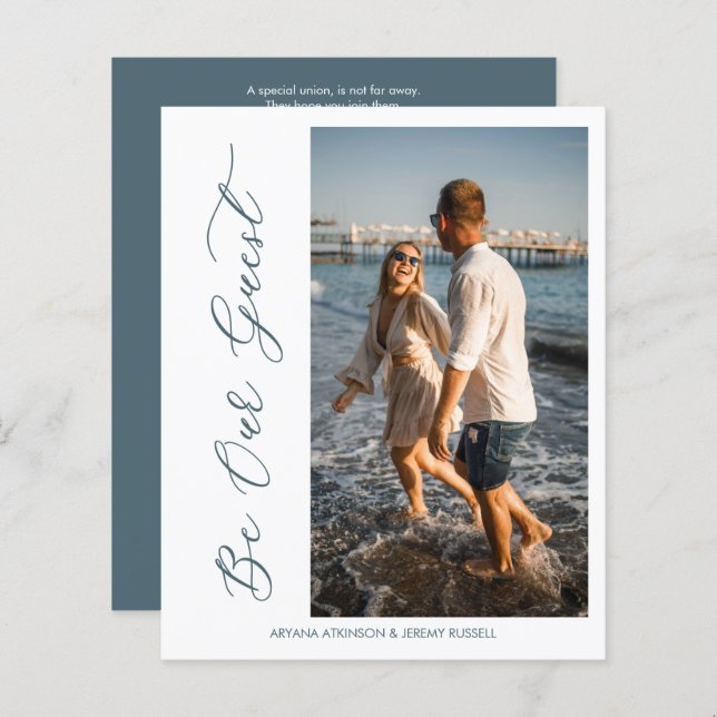 Budget Photo Wedding Wimshical Be Our Guest Script (Front/Back)