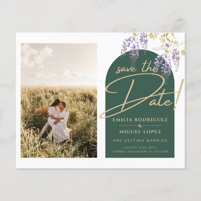 Budget PHOTO Wisteria Wedding Dave Dates Flyer (Front)