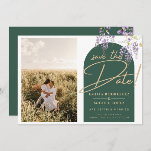 Budget PHOTO Wisteria Wedding Dave Dates Invitation