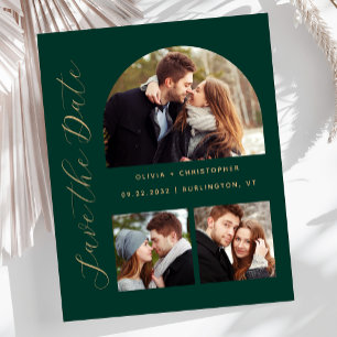 Budget Photos Arch Emerald Gold Save the Date