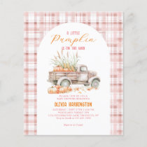 BUDGET Pink A little Pumpkin Truck Baby Shower