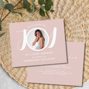 Budget Pink Baby Shower Invitation