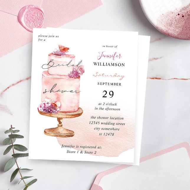 Budget Pink Cake Bridal Shower w Pink (Creator Uploaded)