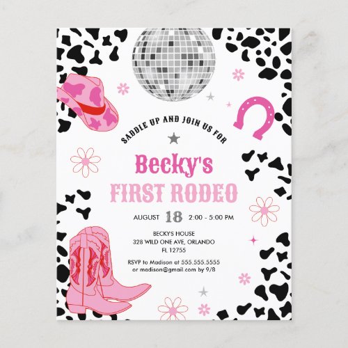 Budget Pink Disco First Rodeo Girl First Birthday