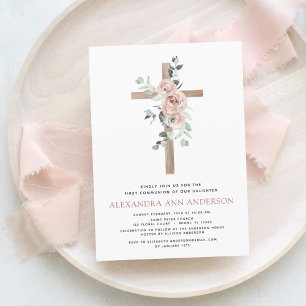 Budget Pink Floral First Holy Communion