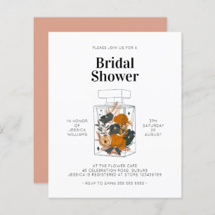 Budget Pink Floral Perfume Bottle Bridal Shower