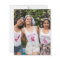 Budget Pink Florals Photo Bridal Shower Thank You