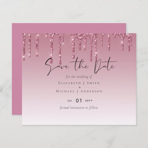 BUDGET Pink Glitter Wedding