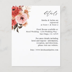 Budget Pink & Red Pink Floral Details Flyer
