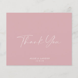 BUDGET Pink Thank You Card Flyer
