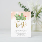 Budget Pink Watercolor Cactus Fiesta Bridal Shower (Standing Front)