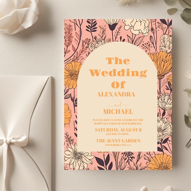 Budget Pink Yellow Orange Wildflowers Wedding (Creator Uploaded)