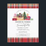 Budget Plaid Favorite Things Christmas Holidays<br><div class="desc">Plaid Favorite Things Christmas Holidays Party Invitation that you can easily customize for your Holidays family and friends get together. Easily repurpose this invitation for other holiday events by clicking the "Customize this" button nested under the "Personalize" link. For additional assistance, please reach out by clicking the "speech bubble" button...</div>