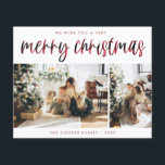 BUDGET Plaid Holiday Photo Card | Modern Christmas Flyer<br><div class="desc">Create a lasting impression this season with a unique holiday card. This simple, Christmas tree card template features a clean, modern design. Customize it with your information and make it uniquely yours! Budget Paper is thin! ***UPGRADE FOR A THICKER PAPER. NO ENVELOPES INCLUDED.*** FOR CARD STOCK, OR THICKER CARDS, CHECK...</div>