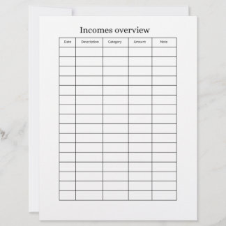 Budget Planning Worksheet Letterhead