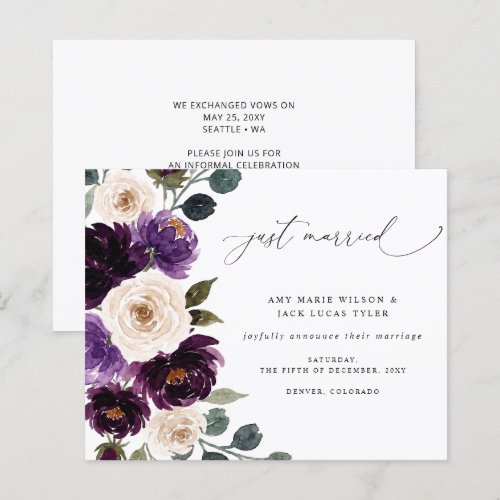 Budget Plum Purple Ivory Eggplant Announcement