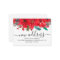 Budget Poinsettia New Address Holiday Moving Card