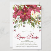 Budget Poinsettia Open House Invite (Front)