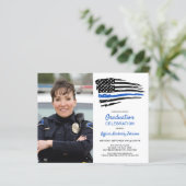 Budget Police Custom Photo Graduation Invitation (Standing Front)
