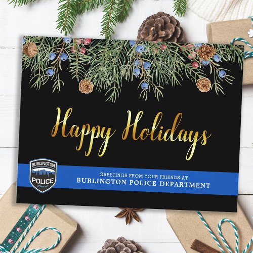 Budget Police Department Christmas Cards