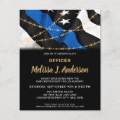 Budget Police Officer Graduation Party Invitation (Front)