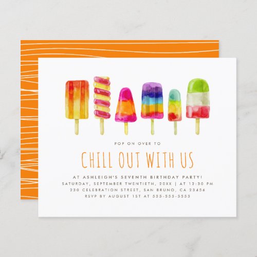 Budget Popsicle Party  Kids Birthday Party