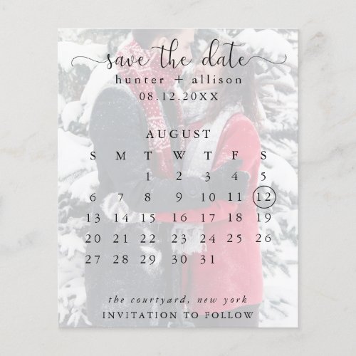 Budget Postcard  Save The Date  Calendar Flyer