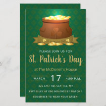 Budget Pot of Gold St Patricks Day Invitation