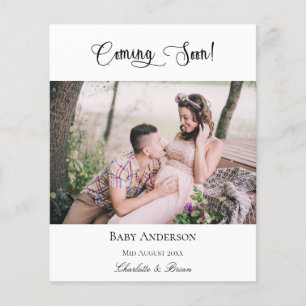 Budget pregnancy coming soon photo announcement