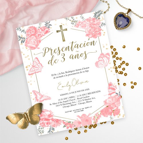 Budget Presentacin 3 aos Photo Invitation