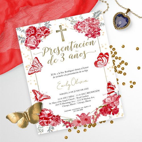  Budget Presentacin 3 aos Spanish Invitation