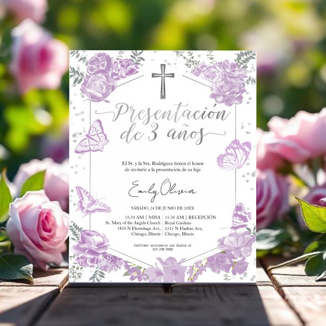 Budget Presentación 3 años Spanish Invitation (Creator Uploaded)