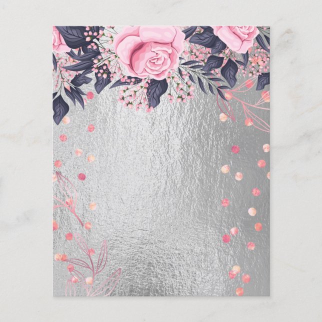 BUDGET Pretty Girly EVENT or BUSINESS Template Flyer (Front)